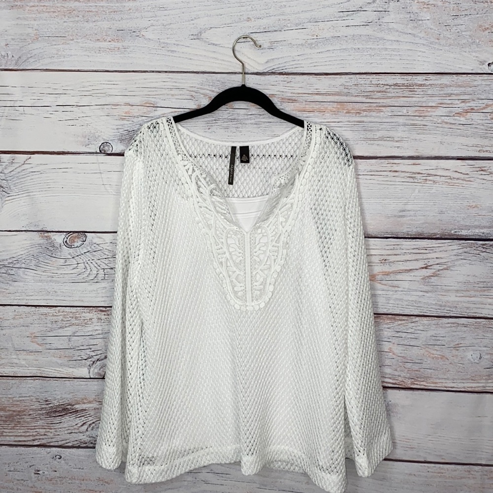 Skye's the Limit Mesh top with Camisole attached